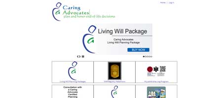 End of life advocate site with e-commerce and blog